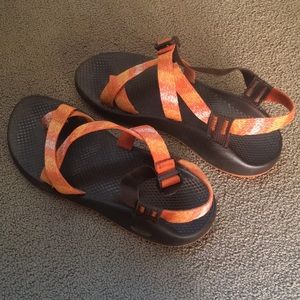 Women’s Orange/Brown Chaco Sandals Size 10